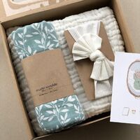 2021 Customized Design 70%Bamboo 30% Cotton Muslin Swaddle Blanket Set 100% Cotton Baby Swaddle Muslin Blanket Gift Set