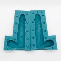 Customized moldes de consoladores air gun pellet molds Custom Plastic silicone dildo mold