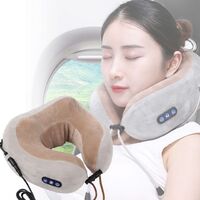 U-shaped neck massage travel pillow car household massage pillow rechargeable massage pillow