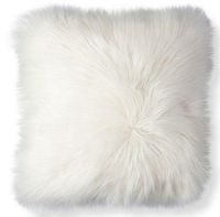 Decorative Faux Fur Pillowcase High Quality Feather Pattern Foil Pillowcase Home Decor Pillowcase Faux Fur Cushion Cover