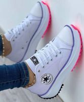 2022 new canvas shoes breathable high-top casual women's shoes high-top shoes