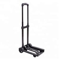 Wholesale Folding Luggage Cart With 2 Wheels Lightweight Plastic Luggage Trolley Camping Trolley