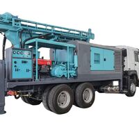 Drilling truck installs 300m water well drilling rig equipment