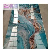 2.5mm 3mm decorative waterproof pvc marble solid slab pvc marble slab for sale