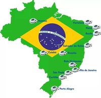 From China to Brazil by air/sea: Sao Paulo, Rio de Janeiro, Brasilia, El Salvador, Fortaleza, Belo Horizonte, Manaus