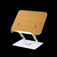 360 Degree Rotation Wooden Laptop Bookshelf Free Adjustment Reading Book Mounting Bracket For Tablet