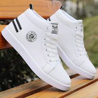 Spring and autumn men's shoes all-match small white shoes men's leather casual shoes sports shoes