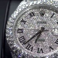 Premium VVS Iced Out Mobile White Moissanite Diamond Set Custom Men's and Women's Watches