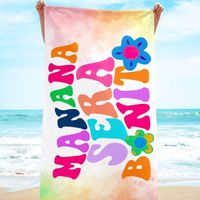 Microfiber beach towel bad gym towel manana sera bonito karol g