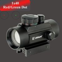 Ohhunt OEM Tactical Optical Scope 1x40 Red and Green Dot Reflex Scope with 20mm and 11mm Mounts