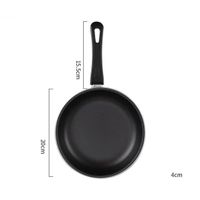 Household flat bottom non-stick gas induction cooker universal long-handled frying pan