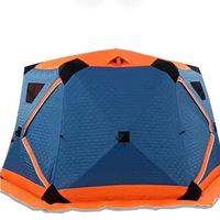 4 Person Winter Insulated Ice Fishing Sauna Tent Quick Open Outdoor Camping