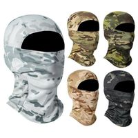 Outdoor riding training camouflage mask desert camouflage mask elastic quick-drying hood outdoor windproof