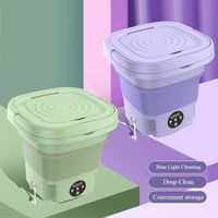 Portable Mini Washing Machine Folding Mini Washing Machine Lightweight Folding Tub Washing Machine