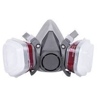 2021 factory half face gas mask chemical respirator with double filter
