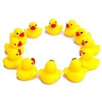 YY0061 Baby Bath Toy Pato De Goma Novelty Place Float and Squeak Rubber Duck Ducky for Kids