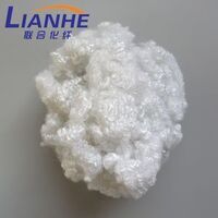 polyester staple fiber 15DX64MM HCS with silicon