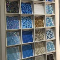 Hot swimming pool perfect use glass mosaic pool tile