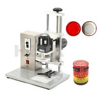 HZPK DHZ-450B semi automatic electric plastic glass bottle cans jar screwing capping sealing packing machine