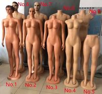 Hot sale plastic full body big bust manikin skin color female headless mannequin for clothes display