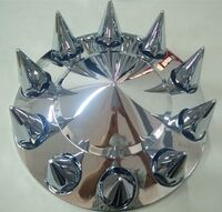 22.5 inch truck accessories chrome hub covers removable nut covers