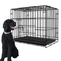 DIVTOP Outdoor High Quality Large Dog Crates Heavy Duty Stainless Aluminum Metal Outdoor Lock Dog Kennel Dog Cages.