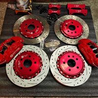 DICASE-D41 high quality big brake kit 4 pot auto Brake Calipers drilled disc 18 inch bbk for golf 7 gti R