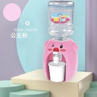 Children mini fun water dispenser kids toy mini plastic cartoon animal pig frog duck drinking fountain household pretended play