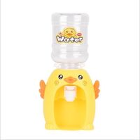 Children mini fun water dispenser kids toy mini plastic cartoon animal pig frog duck drinking fountain dispenser toy
