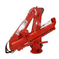 4 ton mini hydraulic 3 knuckle boom floating crane barge for sale with radio remote control