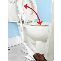 Pedal operated toilet seat lifter