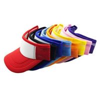 Wholesale Custom Sublimation Sun Visor Sports Baseball Hats Adjustable Sun visor Sublimation Blank Visor Hat