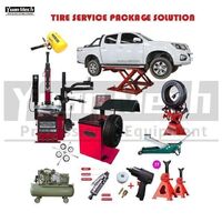 YuanMech Workshop Tyre Shop Equipment and Tools Tire Service Package Solution Tire Changer Wheel Balancer Combo