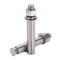 Stainless steel expansion anchor bolt with holes