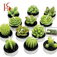 Customer design Cactus shaped carved candles