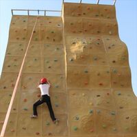 Cheap amusement park rock climbing wall equipment