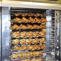 Chicken Rotisserie Machine Gas Stainless Steel Chicken Rotisseries