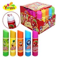 Halal 10g Crazy Lipstick Shaped Fruity Liquid Jam Jelly Candy Healthy Jelly Fruit Kids Candy Snacks