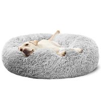 Ultra Soft Calming Accessories Suppliers Custom Donut Soft Pet Beds,Indoor Sofa Machine Washable Eco Friendly Luxury Dog Bed.