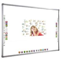 Touch screen interactive whiteboard smart board with projector for meeting use school conference
