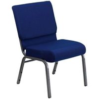 Cheapest Royal Blue Cheap Church Pulpit Chairs For Sale / Interlocking Church Chair With Back Pocket