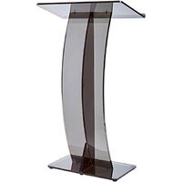 Black Curved Stand Podium Lectern for Lectures Recitals Speech