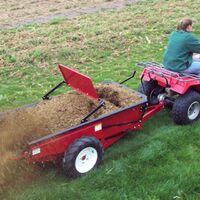 FHM atv/utvwheel-driven GD Manure fertilizer spreader 25GD