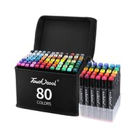 80 Colors Alcohol Permanent Paint Art Markers Dual Tip Sketch Alcohol Markers for Adults Drawing