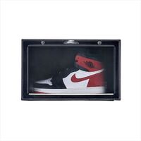 Rectangle Foldable Display Shoe Storage Box Transparent Portable Drop Front Organizer Plastic Shoe Box