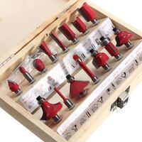 15pcs Tungsten Carbide Woodworking Router Bit Sets