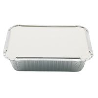 food grade aluminium foil container/ carryout lunch box/tray with cardboard lid