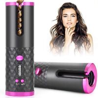 Private Label Mini Usb Rechargeable Auto Cordless Rotating Magic Hair Curling Iron Wireless Electric Automatic Hair Curler