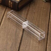 Custom pen packaging transparent plastic acrylic pencil box case organizer