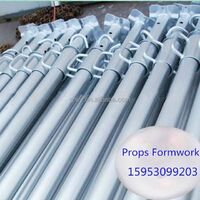 Galvanized Height adjustable scaffolding formwork acrow props